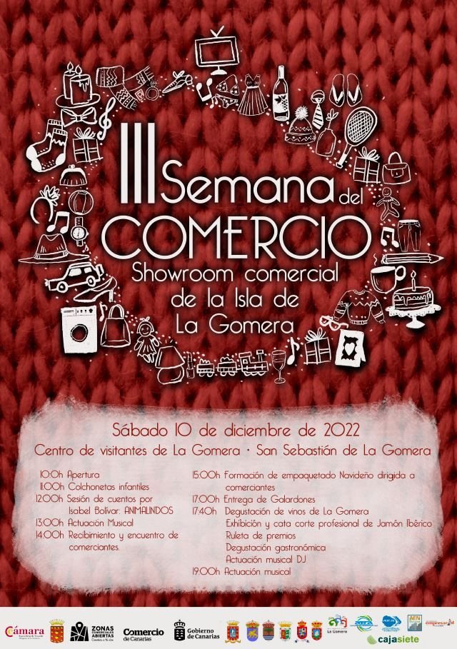 091222 Cartel Showroom III Semana del Comercio La Gomera