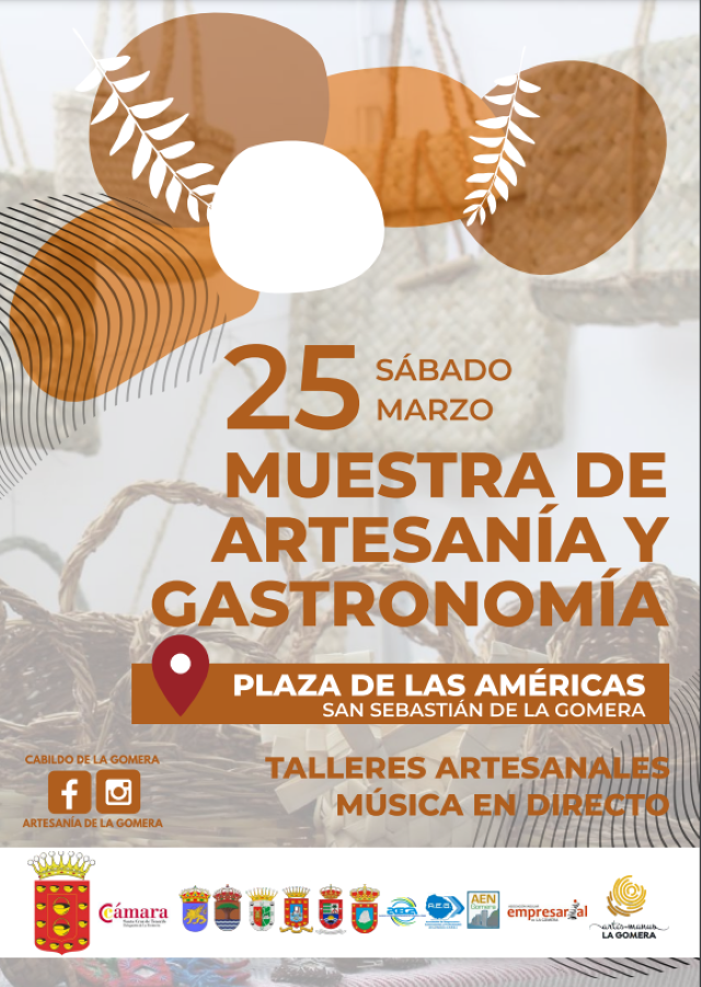 210323 Cartel muestra de artesanía en La Gomera 25 de marzo de 2023