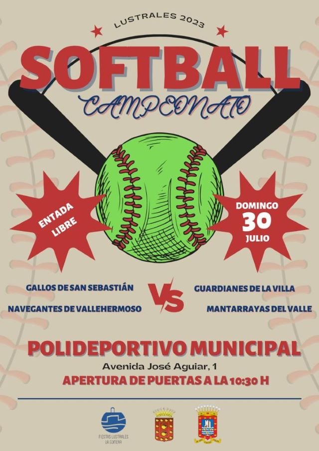 250723 Cartel del Campeonato de Softball en San Sebastián