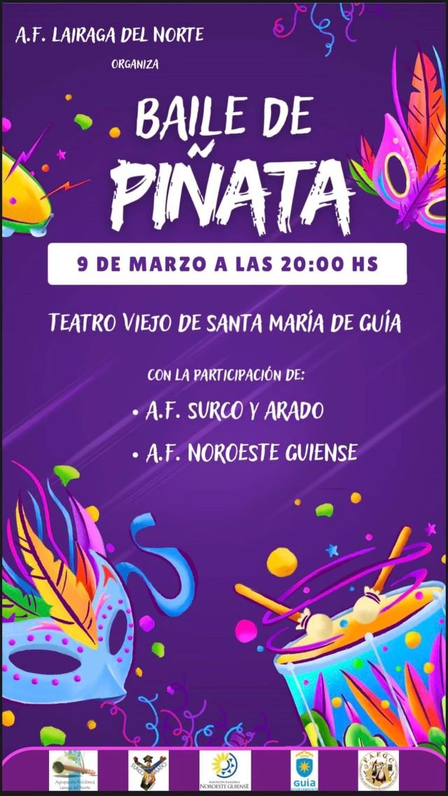 CARTEL BAILE DE PIÑATA