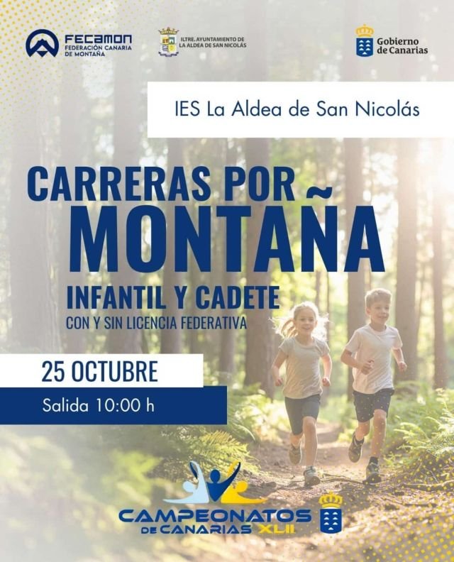 CARTEL CAMPEONATO DE CANARIAS CARRERAS DE MONTANŞA