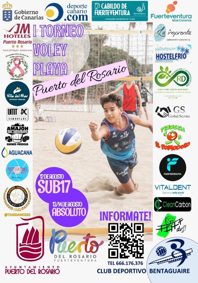 CARTEL CAMPEONATO VOLEY PLAYA LOS POZOS 12 AGOSTO