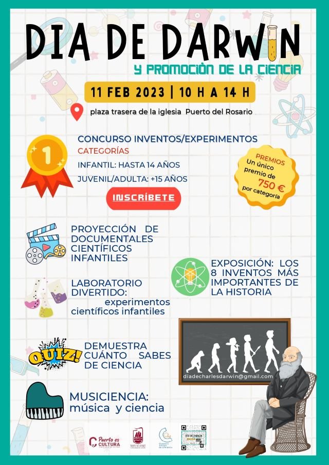 CARTEL DÍA DE DARWIN CONCEJALÍA DE CULTURA