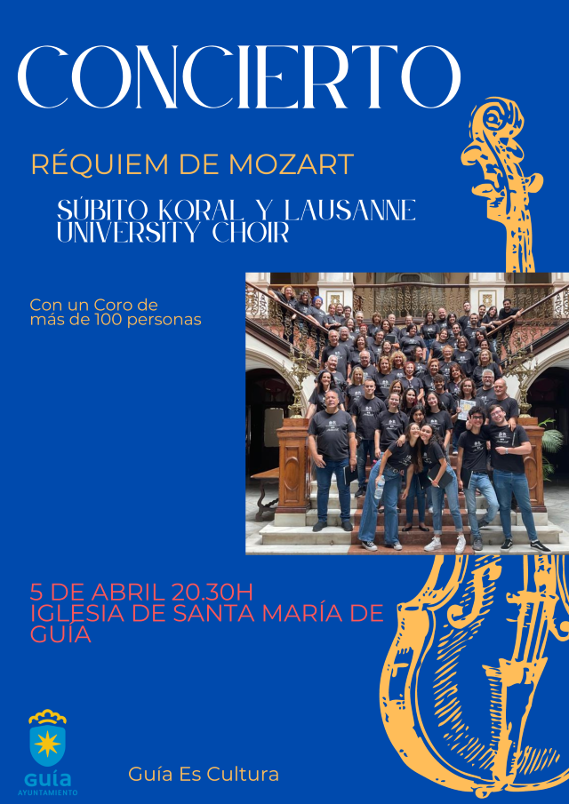 CARTEL REQUIEM DE MOZART IGLESIA GUIA