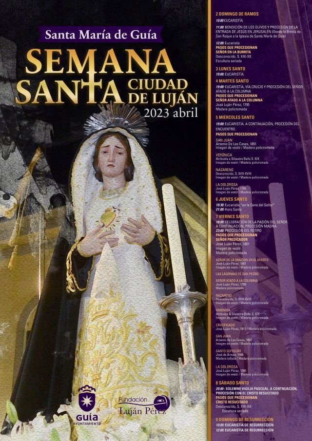 CARTEL SEMANA SANTA LUJAN 2023