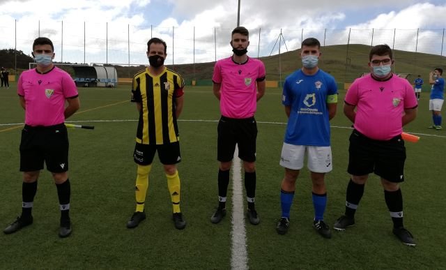 Capitanes y trío arbitral 20 3 2022