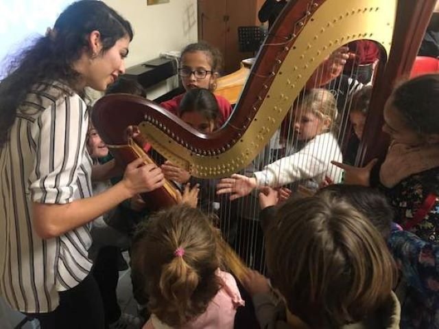 Concierto de arpa en una edición anterior de las Jornadas de Música de Cámara en la Casa Museo Tomás Morales