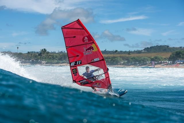 Foto de Liam Dunkerbeck en el Aloha Classic de Hawaii