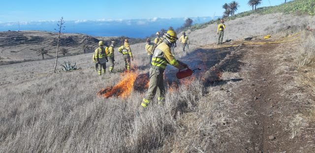 Prácticas del operativo contraincendios