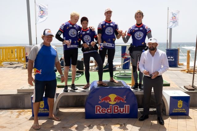 Pódium sub20 masculino liderado por Liam Dunkerbeck