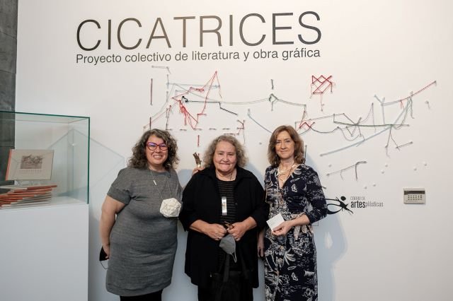 Sandra March Berbel y Ana de la Puente tres de las protagonistas del proyecto Cicatrices