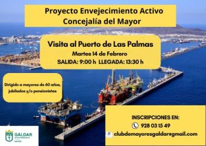 G&aacute;ldar: La Concejal&iacute;a del Mayor organiza una visita al Puerto de La Luz el martes 14 de febrero