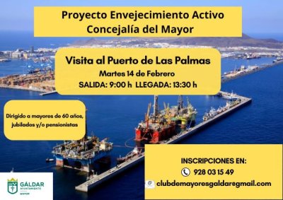 G&aacute;ldar: La Concejal&iacute;a del Mayor organiza una visita al Puerto de La Luz el martes 14 de febrero