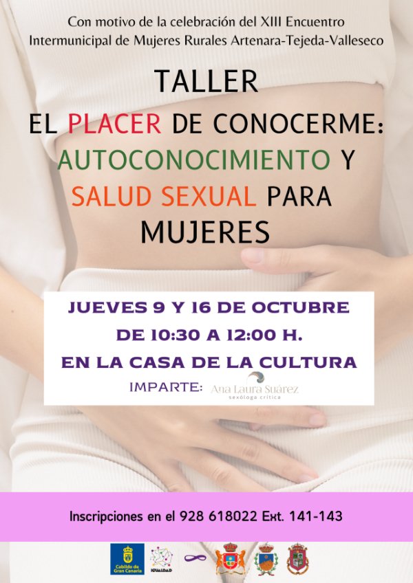 “El placer de conocerme” Taller que acerca la salud sexual y el bienestar a mujeres de Valleseco