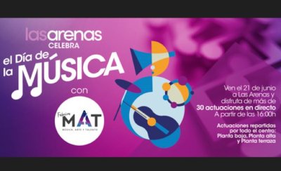 D&iacute;a Europeo de la M&uacute;sica. M&aacute;s de 30 conciertos iniciativa de F&aacute;brica La Isleta en el centro comercial Las Arenas