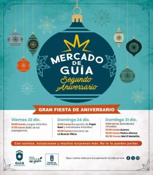 El Mercado de Guía celebra la Navidad y Fin de Año con actividades infantiles, conciertos y sorteos