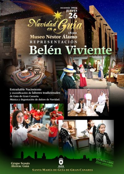 El Grupo Scout Alcorac Gu&iacute;a representa hoy jueves el Bel&eacute;n Viviente en el Museo N&eacute;stor &Aacute;lamo