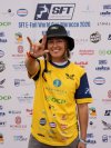 La majorera Julia Castro logra un segundo puesto en la primera prueba del Mundial de e-foil en Nador (Marruecos)