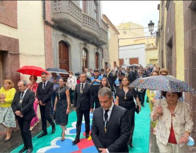 Santa Mar&iacute;a de Gu&iacute;a volvi&oacute; a disfrutar de las alfombras del Corpus Christi