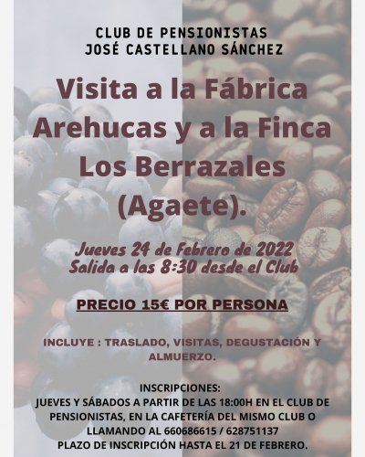 Excursión cultural de los mayores de Valleseco a la fábrica Arehucas y a la finca Los Berrazales