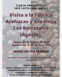 Excursión cultural de los mayores de Valleseco a la fábrica Arehucas y a la finca Los Berrazales