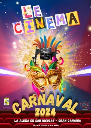 La Aldea de San Nicol&aacute;s presenta el cartel del Carnaval &lsquo;Le Cin&eacute;ma&rsquo; 2024