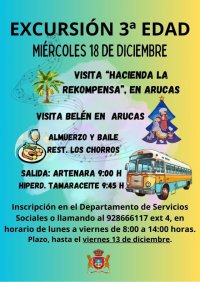 Artenara: Próxima excursión de la 3ª edad