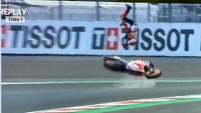 Marc M&aacute;rquez sufre otra vez visi&oacute;n doble tras la ca&iacute;da en el GP de Indonesia