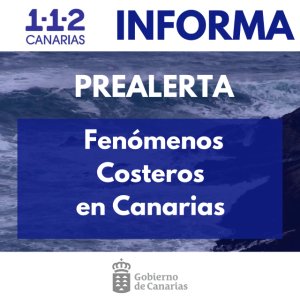 El Gobierno de Canarias declara la situación de prealerta por fenómenos costeros en Canarias