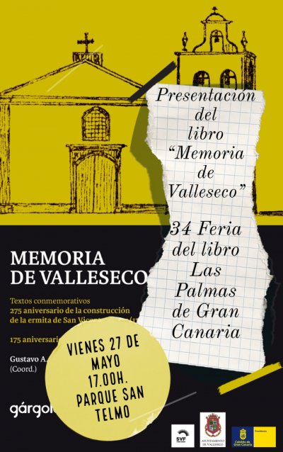 “Memoria de Valleseco” se presenta en la Feria del Libro de las Palmas de Gran Canaria