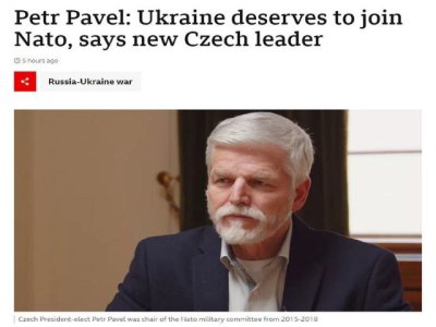 El presidente electo checo admitió inadvertidamente tres verdades incómodas sobre Ucrania