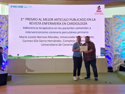 El HUC, primer premio al mejor art&iacute;culo publicado en la Revista Enfermer&iacute;a en Cardiolog&iacute;a