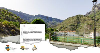 Tejeda: Comienzo las obras de reforma de la acera entre el C.E.O. Tejeda y la gasolinera el próximo lunes 22 de enero de 2024