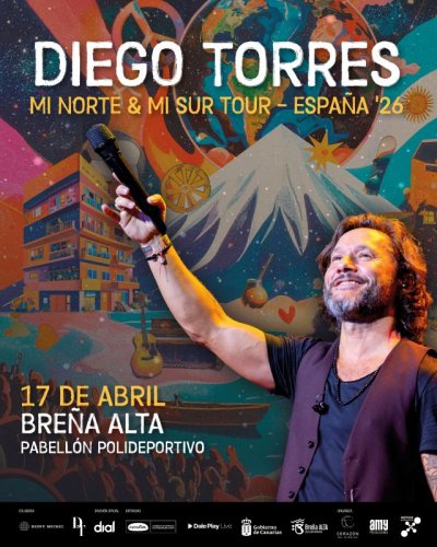 El cantante Diego Torres ofrece en La Palma el único concierto previsto en Canarias dentro de su gira española ‘Mi Norte & Mi Sur’