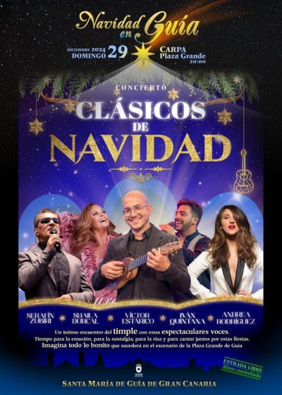 Shaila D&uacute;rcal y Seraf&iacute;n Zubiri act&uacute;an este domingo en Gu&iacute;a dentro del concierto &lsquo;Cl&aacute;sicos de Navidad&rsquo;