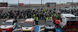 G&aacute;ldar: Los moteros de Gran Canaria llegan a Marmolejo tras apoyar el Sorteo del Oro de Cruz Roja