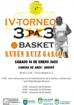 Guía: Este sábado en Anzo-Anzofé se jugará el IV Torneo de Baloncesto 3x3 Rubén Ruiz García