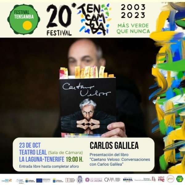 Carlos Galilea presenta su libro “Caetano Veloso. Conversaciones con Carlos Galilea” en la XX edición del Festival Tensamba