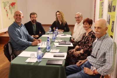Guacimara Medina y Juan Márquez se reúnen en la Fundación Juan Negrín con su presidente, José Medina