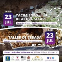 Artenara: Ruta a Acusa Seca y taller de cebada este s&aacute;bado 23 de julio