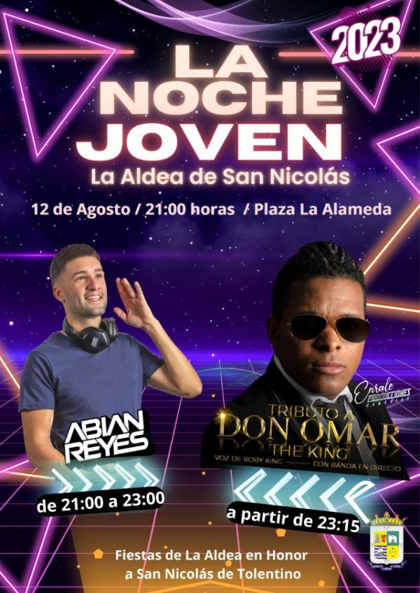 La Aldea de San Nicolás celebra el Día Internacional de la Juventud con un tributo de Don Omar y con el DJ Abián Reyes