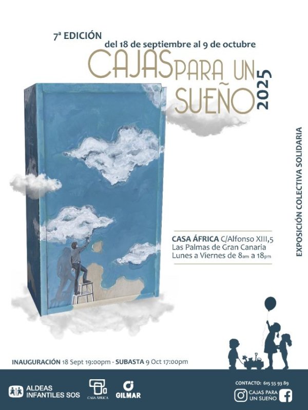 Casa África acoge la séptima edición de la exposición colectiva solidaria ‘Cajas para un sueño’