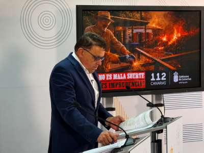 El Gobierno de Canarias lanza una campaña para prevenir incendios forestales causados por imprudencias