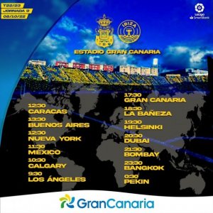 Fútbol: Radio Faro del Noroeste retransmite hoy sábado, a las 17.30 horas: UD Las Palmas - UD Ibiza