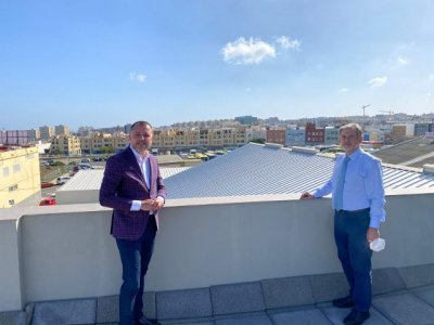 El Cabildo finaliza la obra de su gran almac&eacute;n en una nave cedida por el Gobierno de Canarias