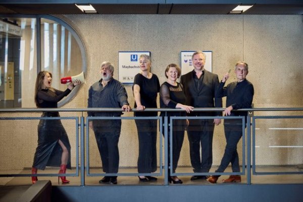 Las premiadas voces del grupo alemán Neue Vocalsolisten, esta semana en el Festival Contemporáneo