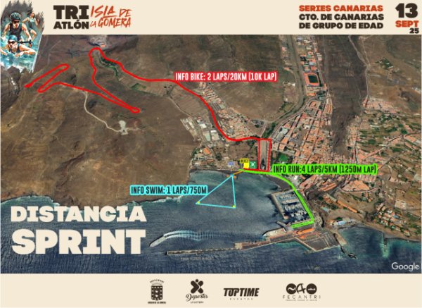 140 atletas se darán cita este sábado en el Triatlón ‘Isla de La Gomera’ 2025