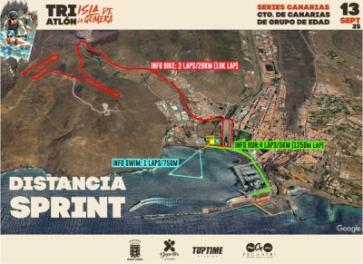 140 atletas se darán cita este sábado en el Triatlón ‘Isla de La Gomera’ 2025