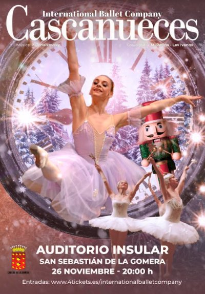 El Auditorio de La Gomera acoge este mes el ballet &lsquo;El Cascanueces&rsquo; de la International Ballet Company