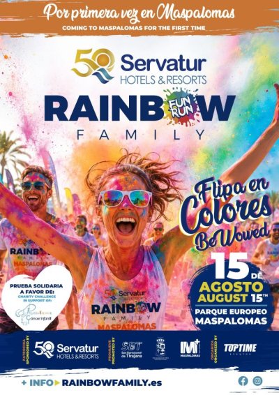 Maspalomas estrena este sábado la Servatur Rainbow Family, su primera cita deportiva y solidaria a todo color